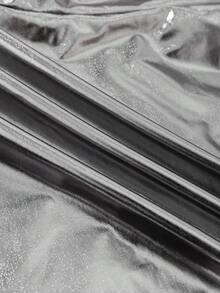 ROMWE MEN 男士简约银色休闲短裤 - 銀色 - 查看 3