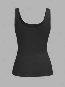 SHEIN Slayr Set de 3 piezas de camisetas sin mangas con cuello de pico, ajuste ceñido y drapeado, de estilo casual y suelto, versátil para uso diario - Multicolor - Ver 11