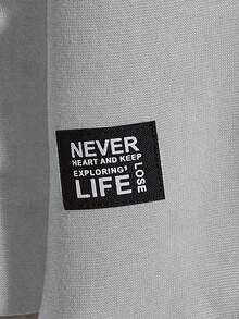 Manfinity VCAY Áo nỉ nam cổ tròn phối màu tương phản, áo nỉ xám, áo len nam, áo nỉ nam, áo nỉ cho nam - Nhiều màu - Xem 3