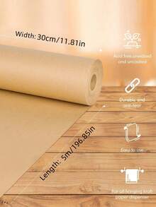 1 Cuộn - Giấy gói quà màu trơn, Giấy giả da màu nâu, Giấy Kraft màu nâu, khổ 15" x 394" (rộng 38cm), Giấy trang trí quà sinh nhật, Đồ dùng tiệc tùng, Giấy gói quà cưới, Giấy mỏng, Đồ dùng bó hoa, Giấy gói quà, Giấy gói hoa, Giấy bìa cứng, Giấy thủ công mỹ nghệ, Giấy gói quà Ngày Valentine, Trang trí năm mới, Lễ Tạ ơn, Halloween, Quà Giáng sinh - màu nâu - Xem 8
