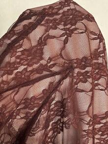 Chiquease Women's Casual Bohemian Romantic Lace Loose T-Shirt, Fashion Outerwear, Spring/Autumn - Coffee Brown - View 8