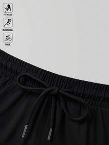 Acti Log Manfinity Sport Corelite 男式字母图案拉链口袋运动弹力短裤男式慢跑裤 I Love My Boyfriend Pride 短裤男式短裤健身短裤 - 黑色 - 查看 4