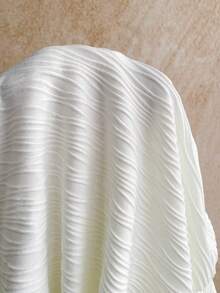 Soleia 白色露背扭结紧身迷你连衣裙，金属配饰，贝壳装饰，海滩度假风，夏季穿搭 - 白色 - 查看 8