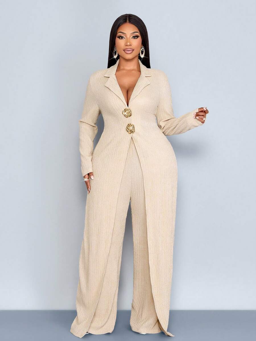 SOLERSUN Quần áo nữ cỡ lớn Quần áo nữ gợi cảm và thanh lịch Áo sơ mi mùa thu Quần áo nữ mùa thu Quần áo nữ mùa đông Trang phục nữ Lễ Tạ ơn Quần áo trở lại trường Trang phục giáo viên - Màu be - Xem 1