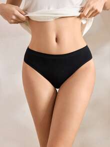 Ocili 5 piezas de bragas brasileñas sin costuras y acanaladas, cómodas - Multicolor - Ver 4