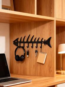Joivida Iron Fishbone-Shaped Decorative Hook, Suitable For Gardens, Courtyards, Outdoor Decoration, Specialty Goods, European Country Style(Manual Measurement, Slight Size Error) - Multicolor - View 5