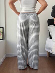 Dream Adore Plus Size Women Ribbed Ribbed Casual Lounge Pants - Grey - View 3