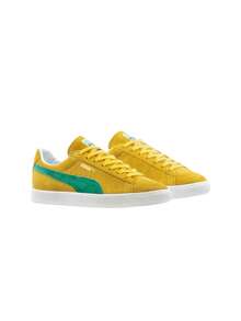 Puma Suede VTG Trainers Yellow / Green 380537 - Yellow Green - View 5