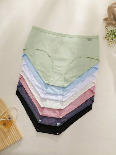 NudeFit 7pcs/Pack Plus Size Women's Comfortable Basic Briefs