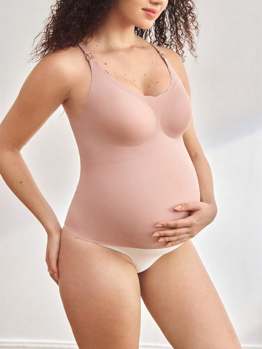 SHEIN Maternity Comfortable Solid Color Camisole Top