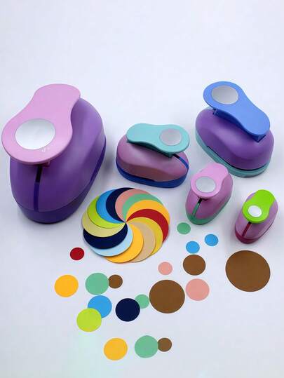 1個 金属製 丸型 エンボスツールセット、DIYレザークラフト、ペーパーアート、ホリデーギフト作り、装飾パターン押し付け、ホットエンボス、スタンピングキット、クリエイティブデザイン用快適なグリップ