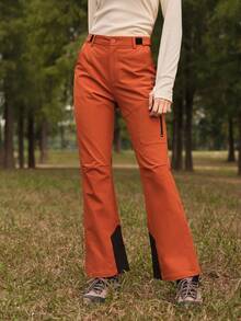 In My Nature Women's Outdoor Cloud Print Zipper Pocket Hiking Pants