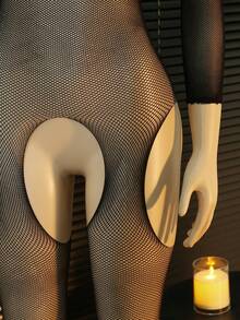 ChaseTheNight 1 chiếc áo liền thân gợi cảm hở vai dành cho nữ - màu đen - Xem 7