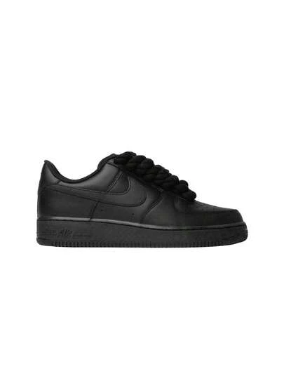Nike Air Force 1 Low Rope Lace Shoes Black CW2288