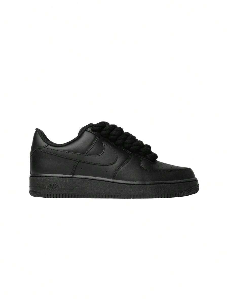 Nike Air Force 1 Low Rope Lace Shoes Black CW2288
