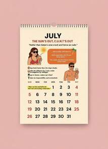 Joivida 1件 C.U.N.T. 2026年日历 | 搞笑成人挂历 | 低俗恶搞礼物 |