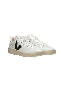 Veja V-10 Leather Sneaker Extra-White / Black VI0220738 - EXTRA-WHITE_BLACK - View 5