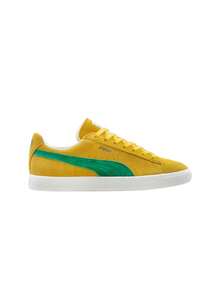 Puma Suede VTG Trainers Yellow / Green 380537 - Yellow Green - View 1