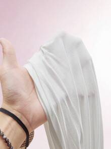 Amplova Women's Deep V-Neck Backless Loose Fit T-Shirt, Suitable For Early Spring - White - View 12