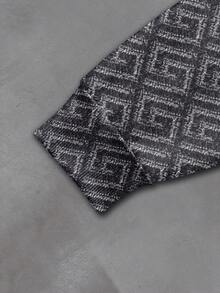 Manfinity Dauomo Men's Graphic Print Long Sleeve Hoodie - Multicolor - View 4