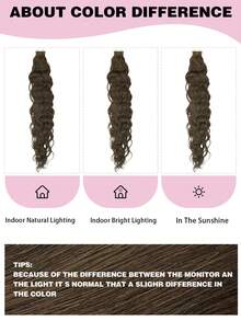 Water Wave Tape In Hair Extensions Remy Human Hair #4 Brown 20Pcs 50G Virgin Hair Extensions Real Hair Extensions