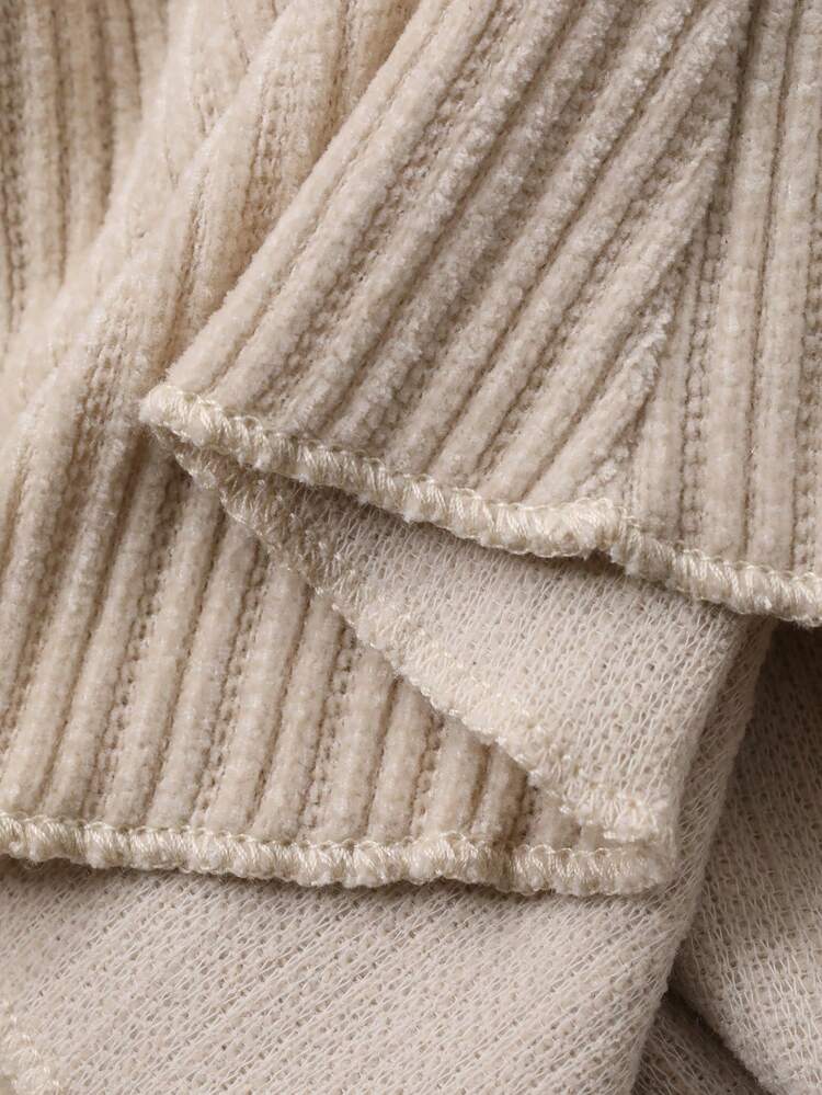 Women's Square Neck Fitted Ribbed Flare Sleeve T-Shirt Spring Babydoll Top