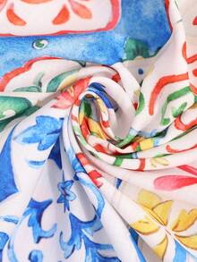 Vivid Eden Woven Printed Sleeveless Ankle Length Summer Dress For Women,Women Summer Clothing,Vacation Style,For Beach Vacation