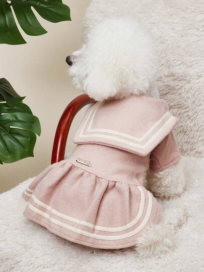 PETSIN 1入組字母貼飾寵物洋裝