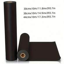 1 cuộn giấy Kraft đen đa năng với nhiều kích cỡ khác nhau, dùng để đóng gói điện thoại, gói quà, vận chuyển, gửi thư, đóng gói, bảng thông báo, tự làm, trải bàn và sàn, khăn giấy và bìa sách ngày lễ tình nhân - màu đen - Xem 2