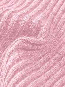 Franclia Váy len dệt kim cổ tròn tay loe gợi cảm, thanh lịch, giản dị, thu đông mới cho nữ - Màu Hồng baby - Xem 8