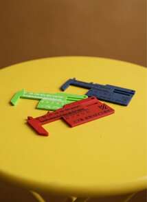 Joivida 1件装塑料首饰测量工具，适用于耳塞、耳洞和身体饰品 - 外径长度规，带可调节螺丝 - 非常适合制作穿孔首饰，首饰制作工具；可调节量角器；耐用量角器 - 彩色 - 查看 8