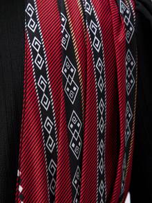 Tween Girl Traditional Vintage Geometric Print Patchwork Dress - Multicolor - View 3
