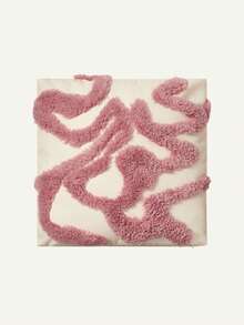 1 Vỏ gối nhung nghệ thuật trừu tượng, vỏ gối nền xanh lá nhạt và đỏ nhạt họa tiết sáng tạo, vỏ gối sofa trang trí nhà hiện đại - Hồng - Xem 7