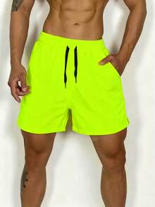 Manfinity Sport Corelite Short de sport pour hommes, cordon de serrage élastique, course, entraînement, décontracté extérieur