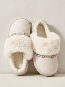 Cuccoo 女士休闲百搭日常雪地靴，冬季 - 米色 - 查看 3