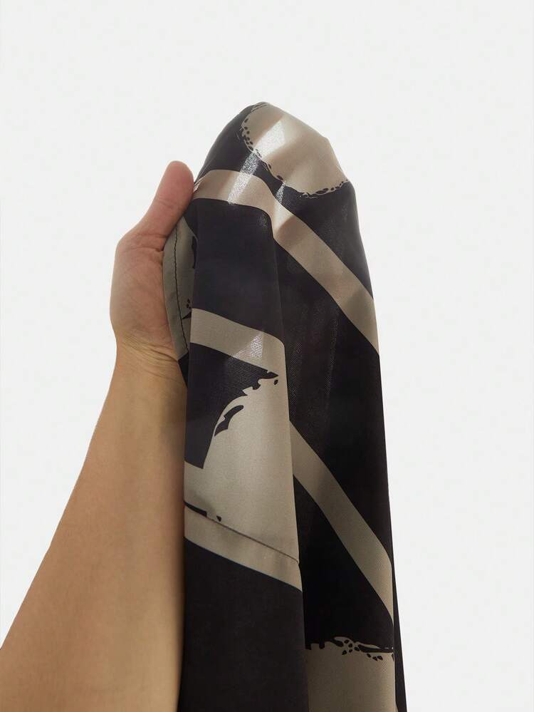 Plus Size Women 2pcs Set Geometric Print Round Neck Long Sleeve Asymmetric Hem Top And Pants, Casual, Winter Set