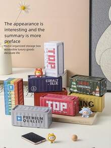 Joivida 适用于客厅、卧室和办公室的收纳盒；创意装饰收纳盒 - 彩色 - 查看 9