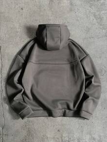 AXEPEAK 男士字母刺绣休闲宽松连帽卫衣