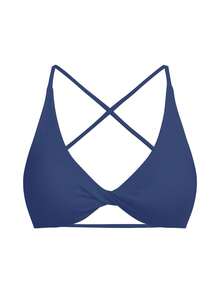 Seamluxe SHEIN Sport 无缝瑜伽运动文胸，前扭设计，适合运动和日常穿着 - 彩色 - 查看 6