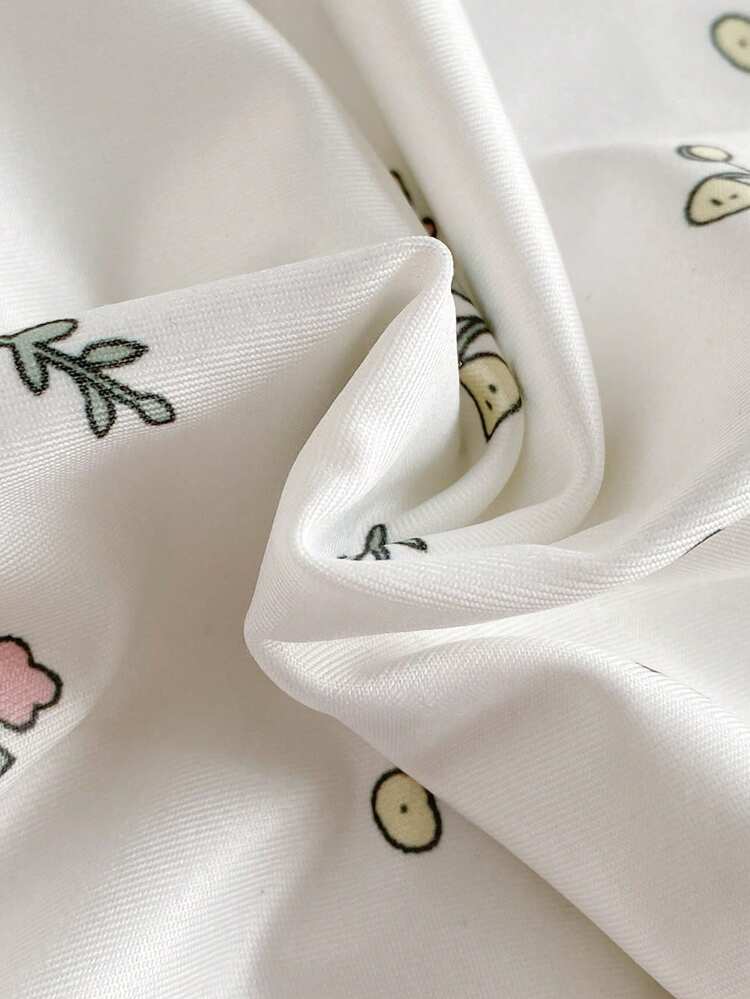 Vintaside Kids 2件組女童時尚數位印花背心，附花朵3D裝飾與鬆緊腰寬鬆短褲，適合休閒、海灘、度假，夏季小女孩兩件套可愛風格女童套裝 - 粉色 - 查看 10