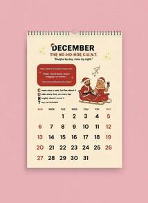 Joivida 1件 C.U.N.T. 2026年日历 | 搞笑成人挂历 | 低俗恶搞礼物 |