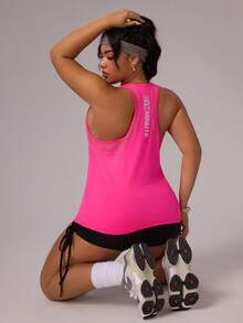 Rhythm Era Women's Letter Print Casual Fitness Sports Tank Top