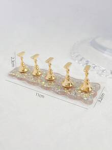 1 set, suport de afișare pentru unghii, practică unghii, accesorii pentru kit unghii, design unghii, echipament și decorațiuni pentru salon de unghii, folosit pentru practica de afișare unghii. Suport de bază cu sclipici și valuri din rășină, potrivit pentru femei și fete, produse pentru unghii, instrumente pentru unghii, instrumente pentru unghii, înapoi la școală, unghii, instrumente pentru presarea unghiilor