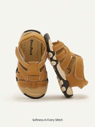 Cozy Pixies 1 Pair Summer Baby Sandals, Soft & Comfortable Functional Shoes, Toddler Boys Sandals