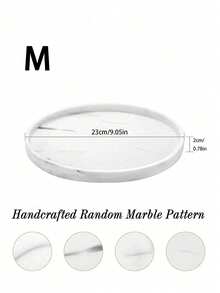 1pc/3pcs Round Marble Pattern Storage Tray, Bathroom Organizer Rack, Easy To Clean, Candle/Fragrance Holder, Silicone Vanity Tray, Jewelry Dish, Ideal For Liquid Soap, Shampoo, Spice Jars, Vase Mat In Home, Bathroom, Kitchen, Living Room, Coffee Table, Dining Room Plates Plate Kitchen Decor Trays Fruit Tray Tray Decor Gifts Birthday Graduation