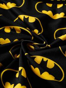 BATMAN X SHEIN Men's Letter & Logo Pattern Comfortable & Fashionable Boxer Briefs