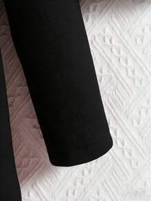 Girls' Red Ruffled Long Sleeve Casual Hooded Single-Breasted Overcoat