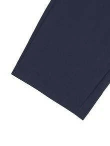 Calvornis Men's Casual Pocket Versatile Office Commute Suit Pants - Navy Blue - View 4