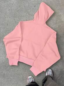 Claim Dot Plus Size Men's Casual Cardigan, Solid Color, Minimalist Design For Everyday Wear - Pink - View 5
