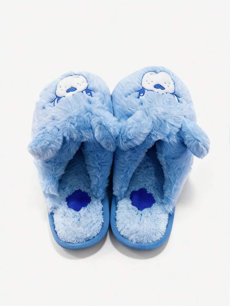 Care Bear X Joivida 1 pieza Pantuflas esponjosas para el hogar - Multicolor - Añade 7